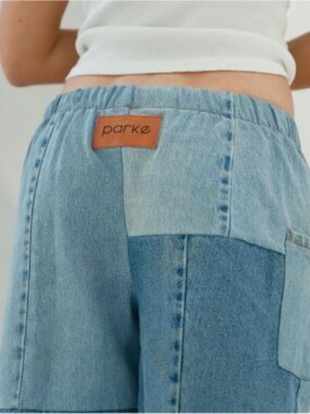 Parke Light Wash Denim Joggers Size XS